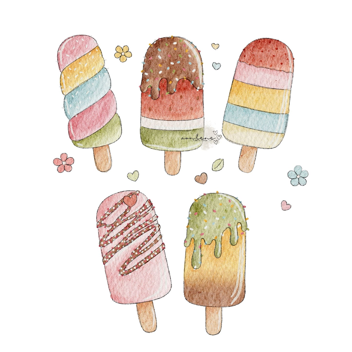 Eis am Stil digitales Design