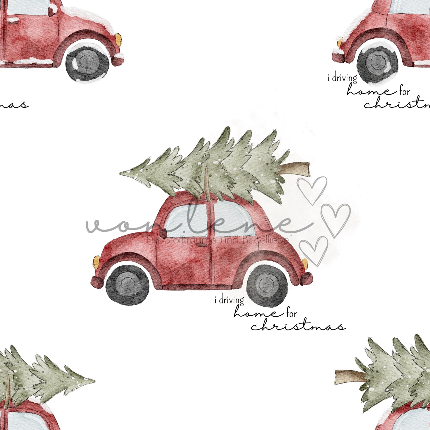 Weihnachtsauto Design Digital