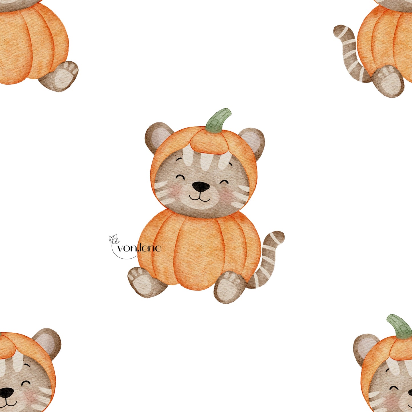 Kürbistiger Design Digital