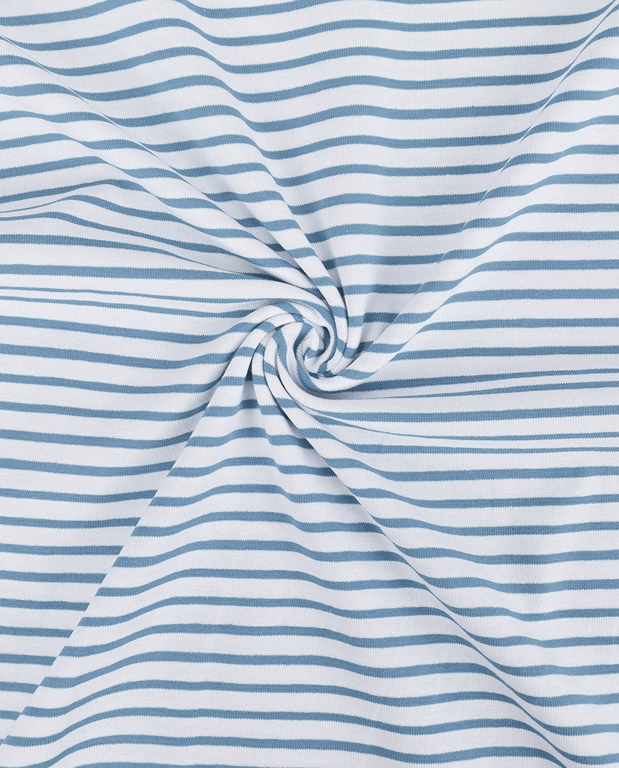 Streifen Jersey Jeans blau 401