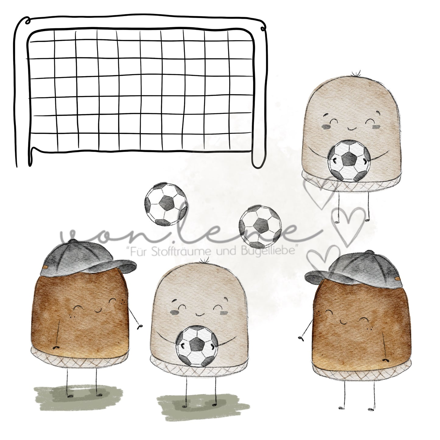 Ultra exklusives Design Schaumküsse Fußball (IG: handmadebyannilein)