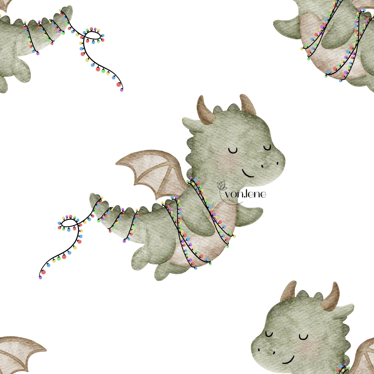 Weihnachtsdrache Design Digital