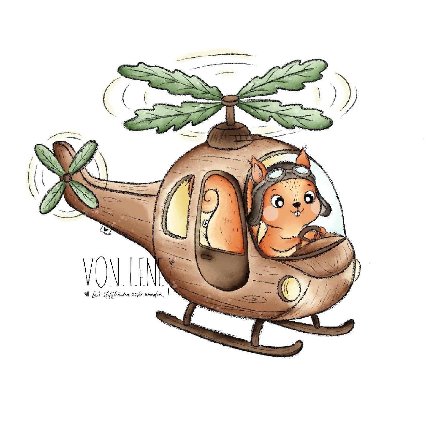 Herbstflug digitales Design