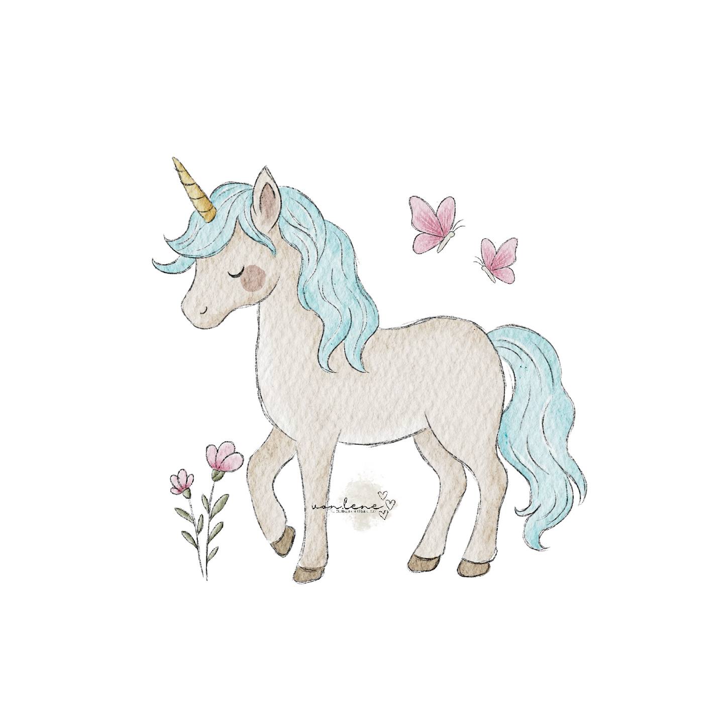 Einhorn digitales Design