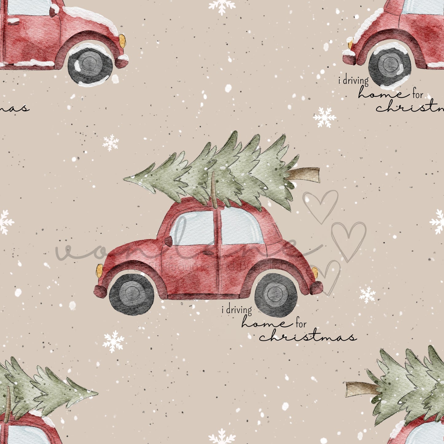 Weihnachtsauto Design Digital