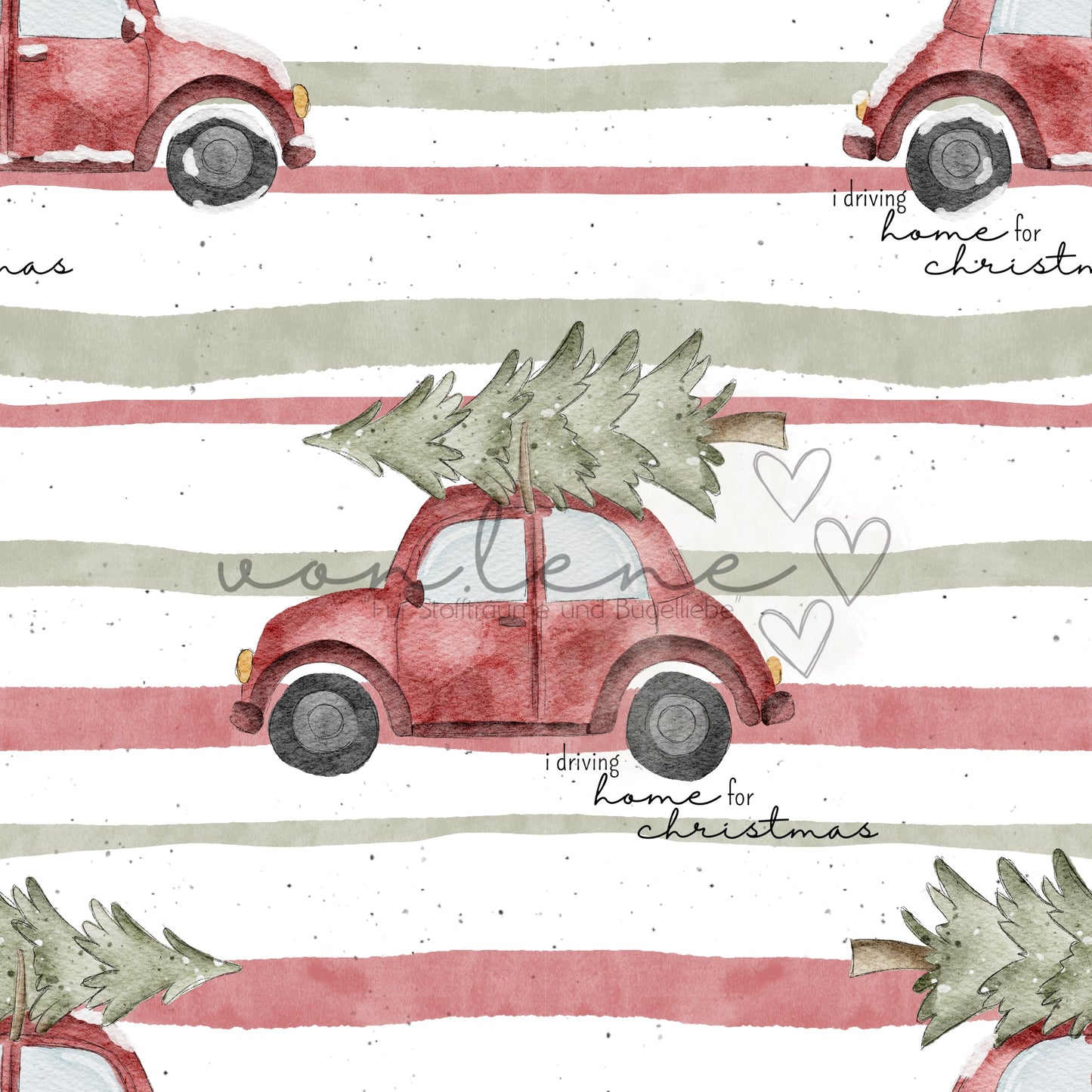 Weihnachtsauto Design Digital