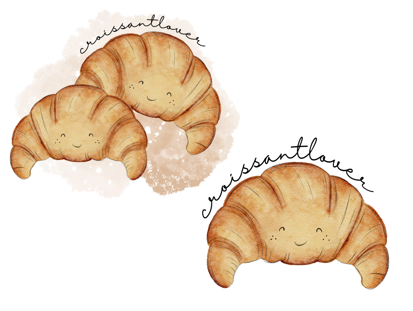 Croissant Digital Design inkl. PNG Datei