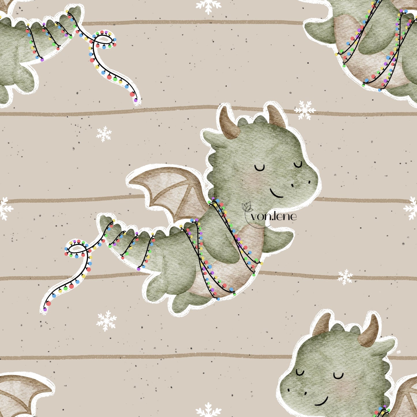 Weihnachtsdrache Design Digital