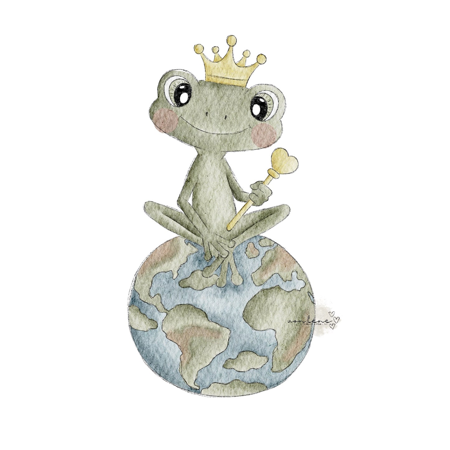 Frosch König digitales Design