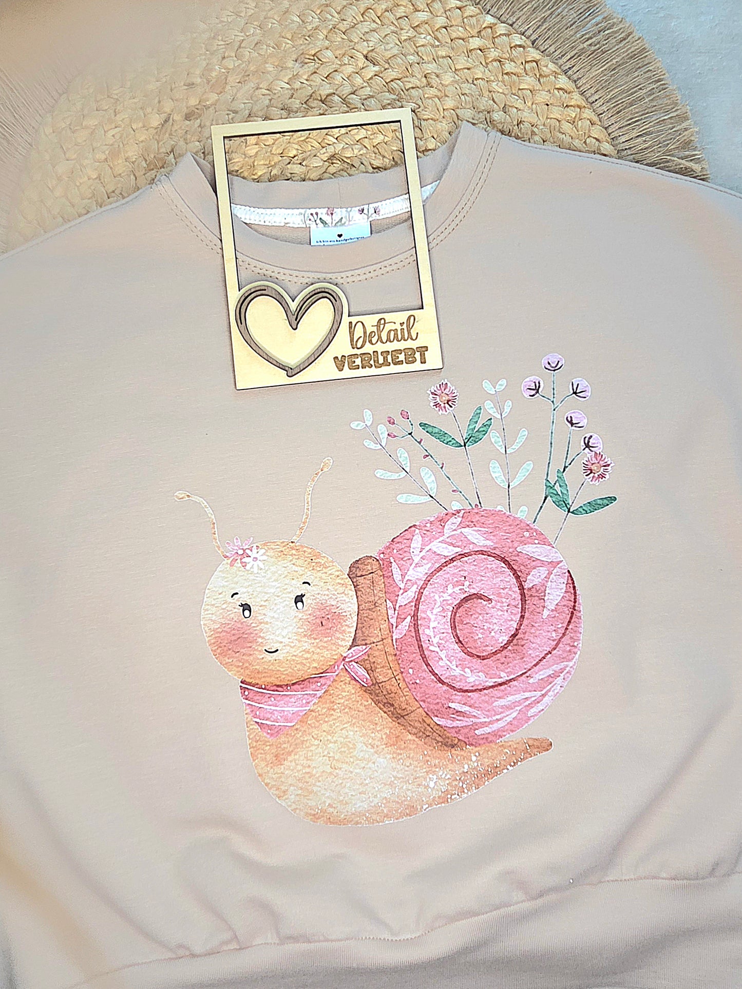 Bügelbild Schnecke