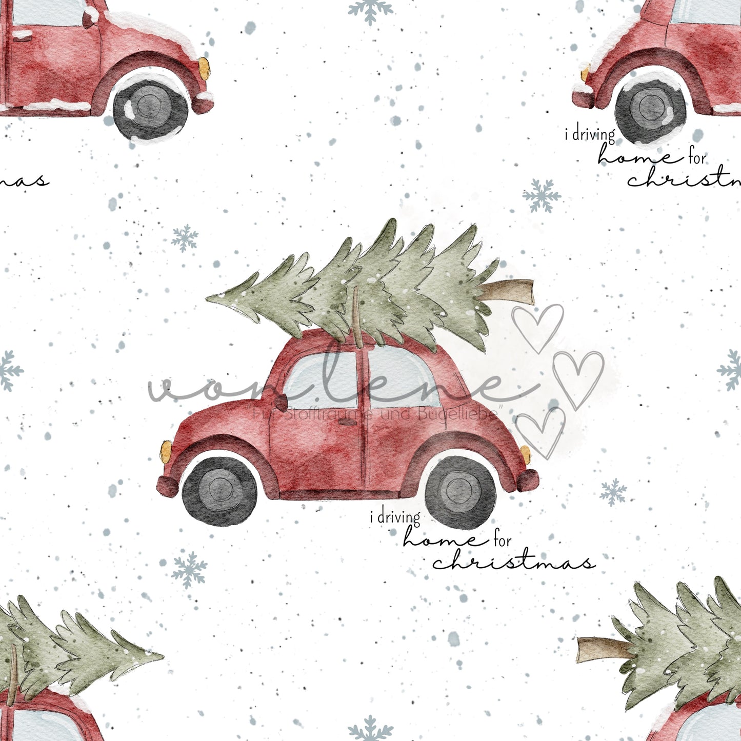 Weihnachtsauto Design Digital