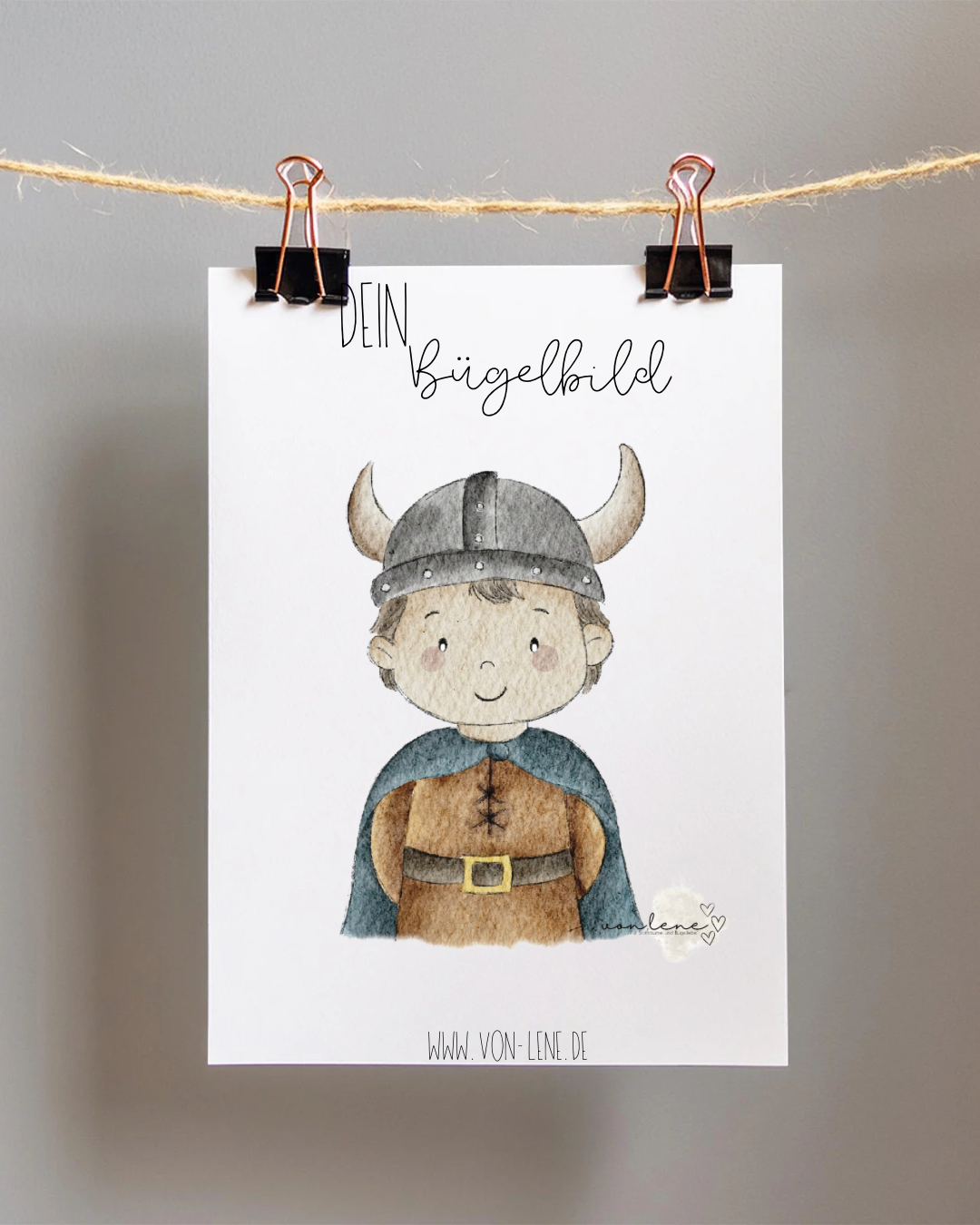 Bügelbild groß Wikinger