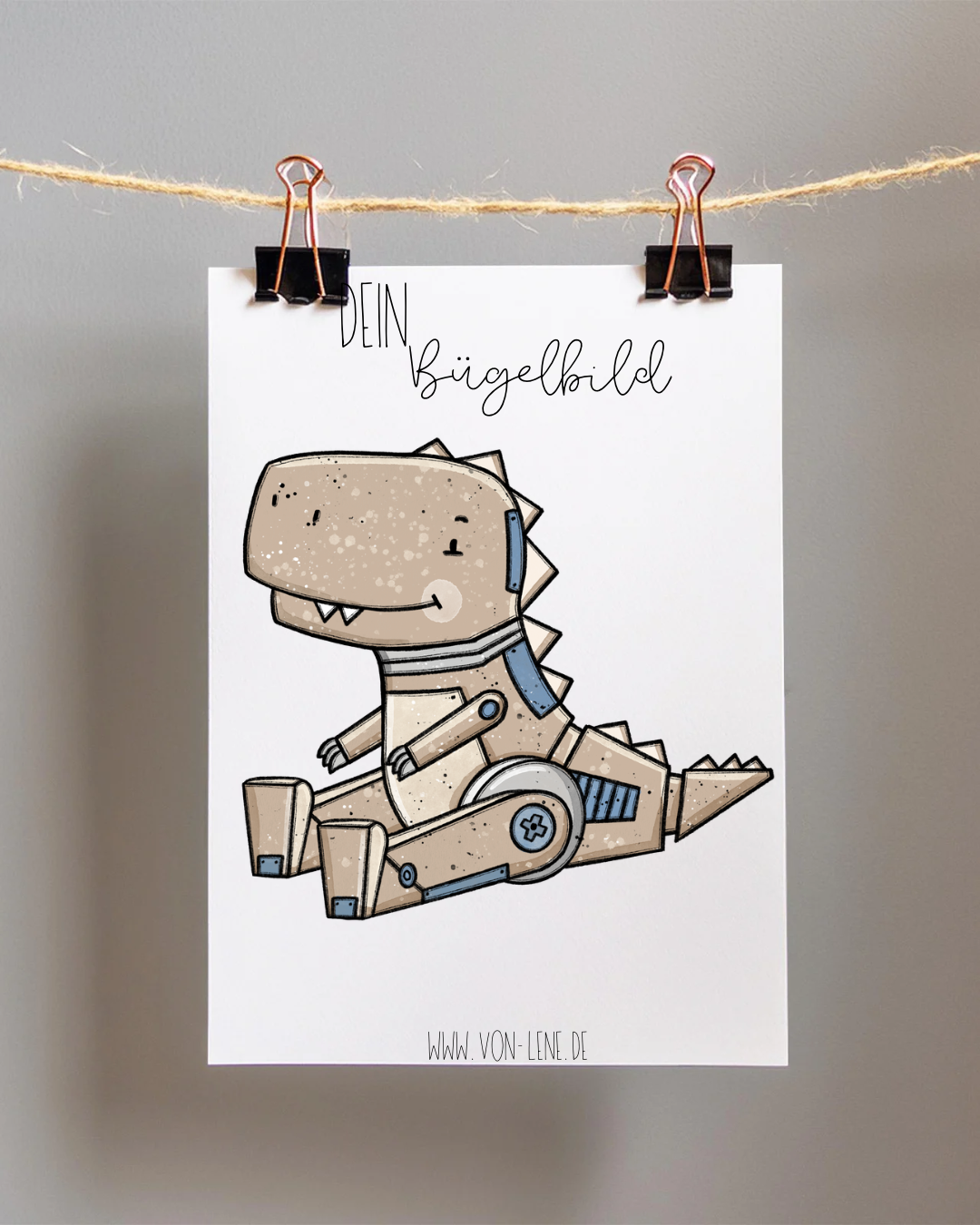 Bügelbild maxi Robodino