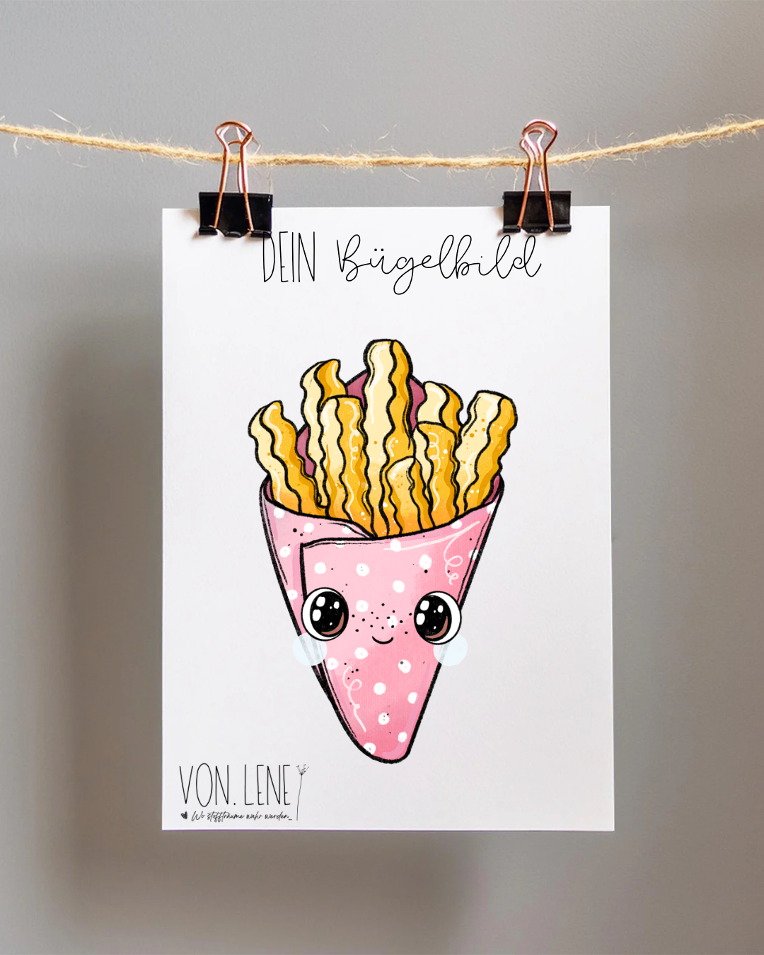 Bügelbild Freibadpommes