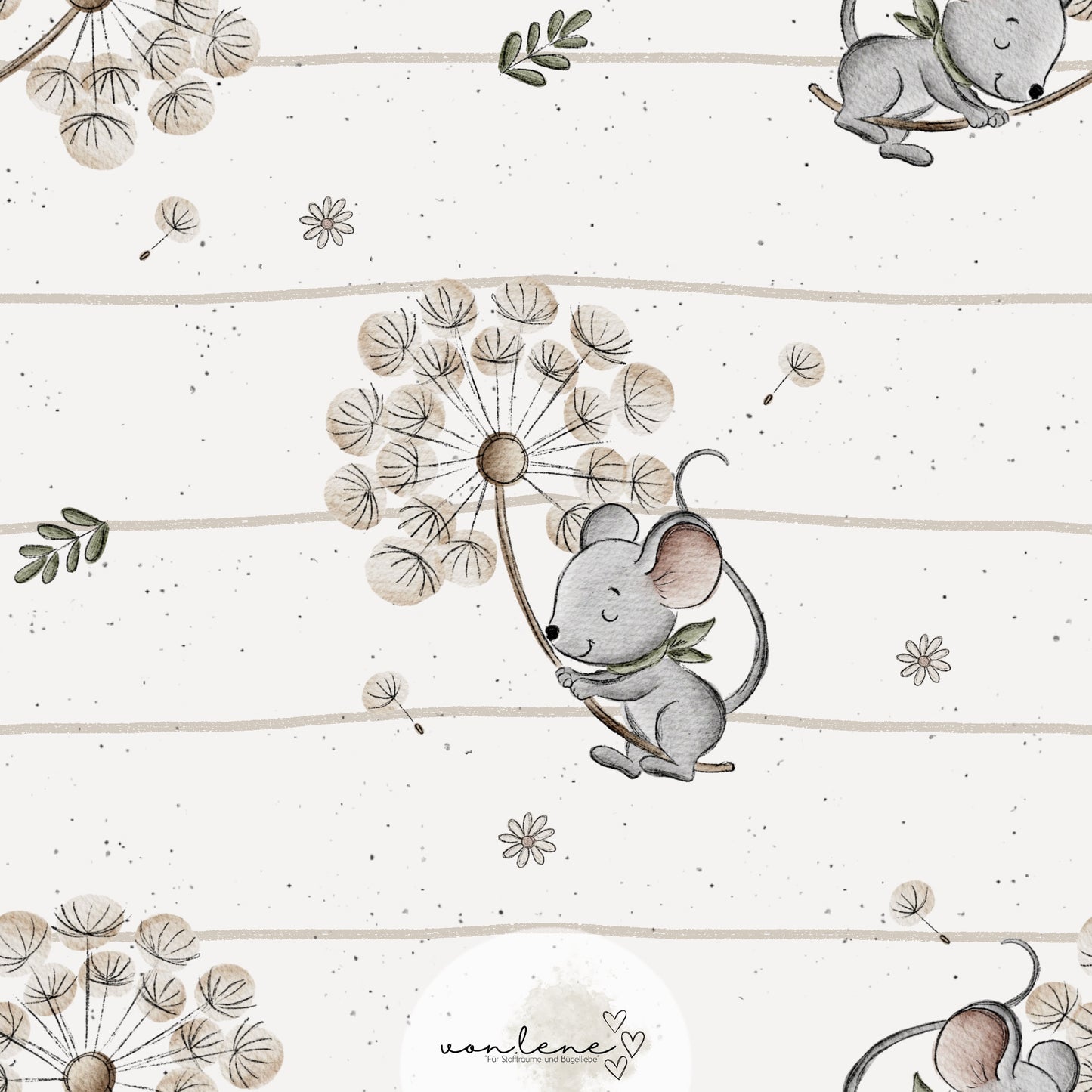 Pusteblume Maus Digital Design