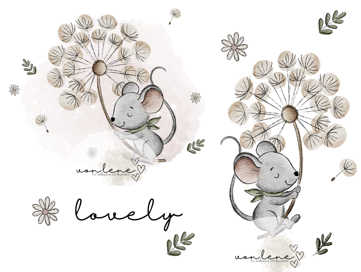 Pusteblume Maus Digital PNG