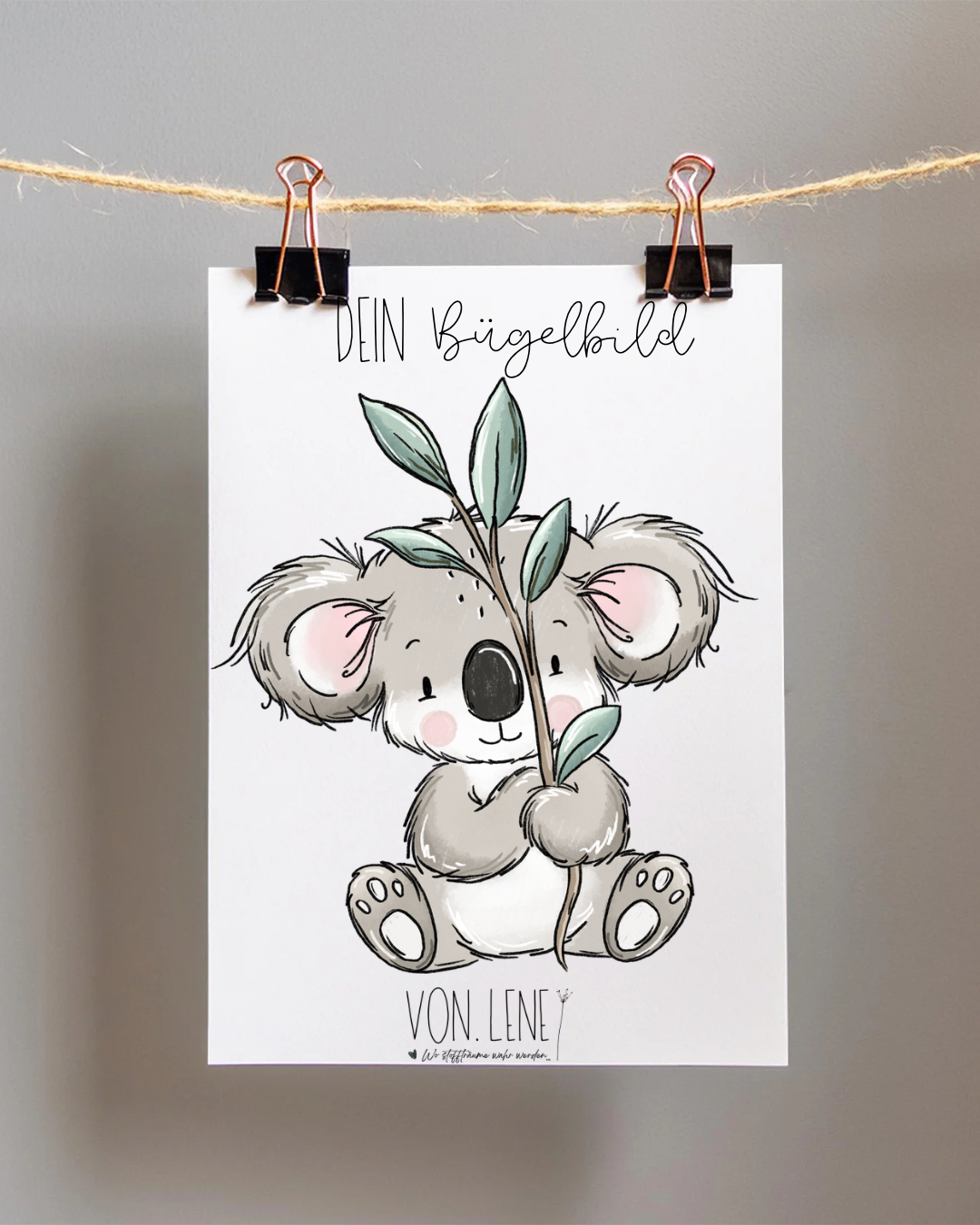 Bügelbild Koala