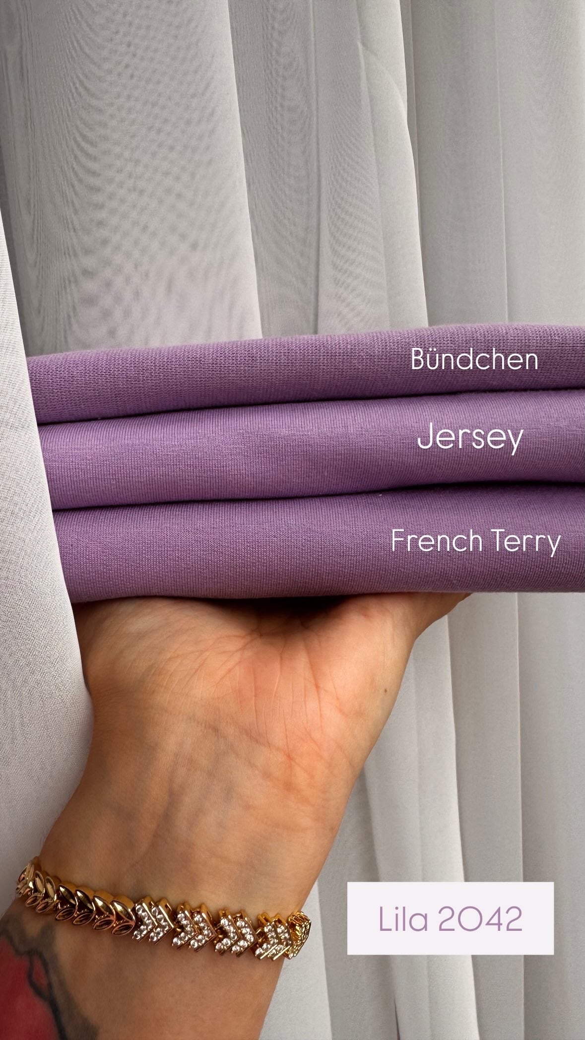 French Terry uni Lila 2042