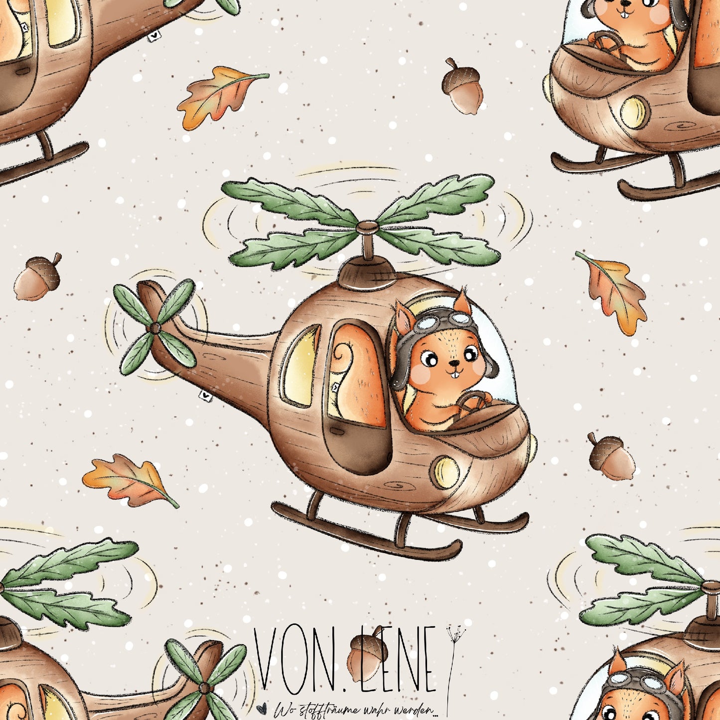 Herbstflug digitales Design