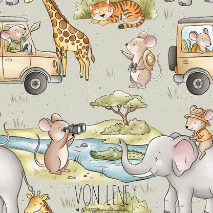 Mäuse Safari digitales Design