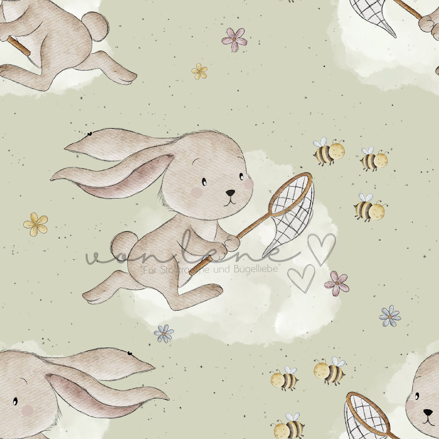 Hasenjagd Design Digital inkl. PNG Datei