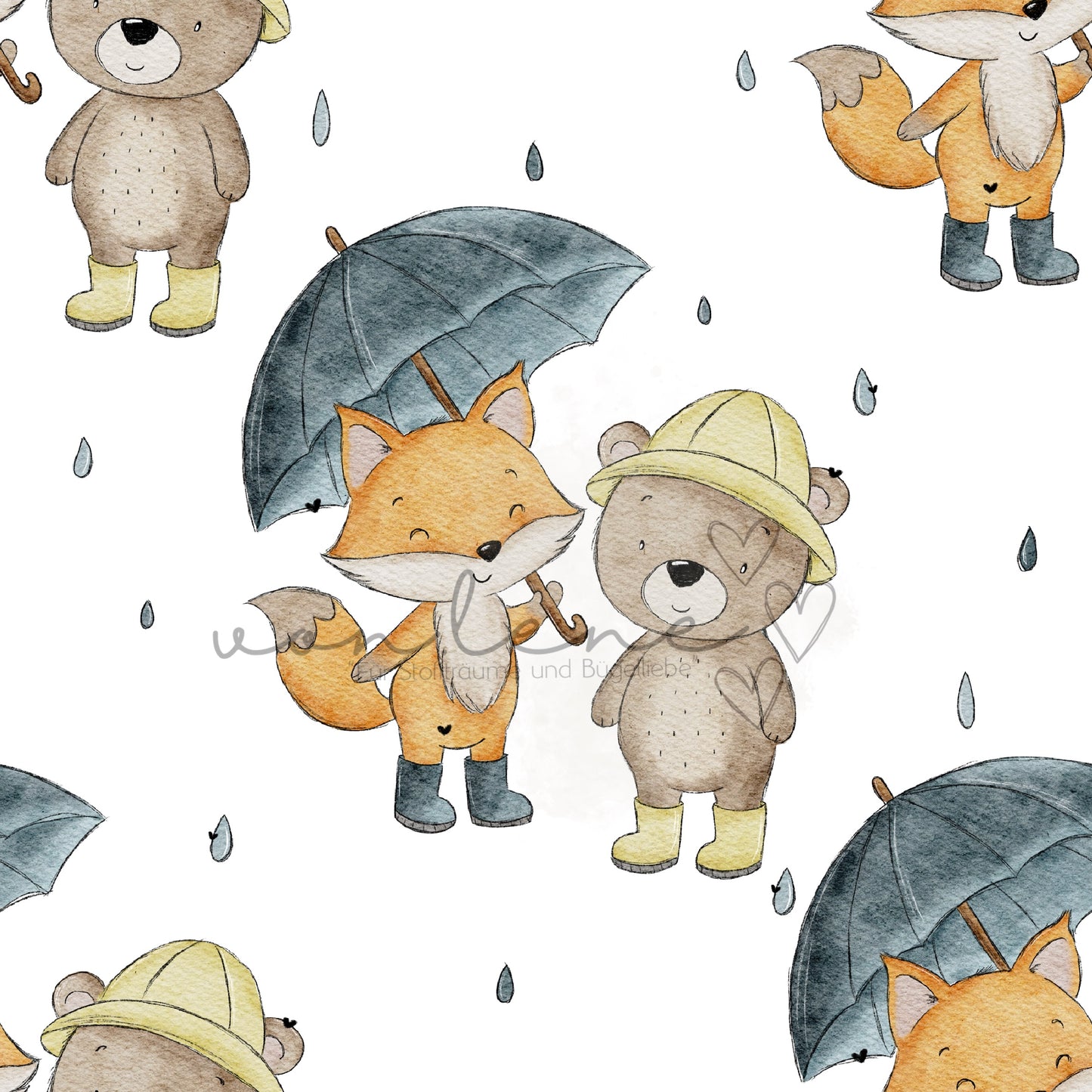 Regenfreunde Design Digital inkl. PNG Datei