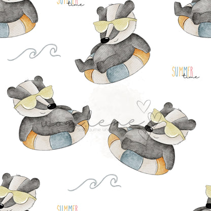 Schwimmdachs Design Digital inkl. PNG Datei