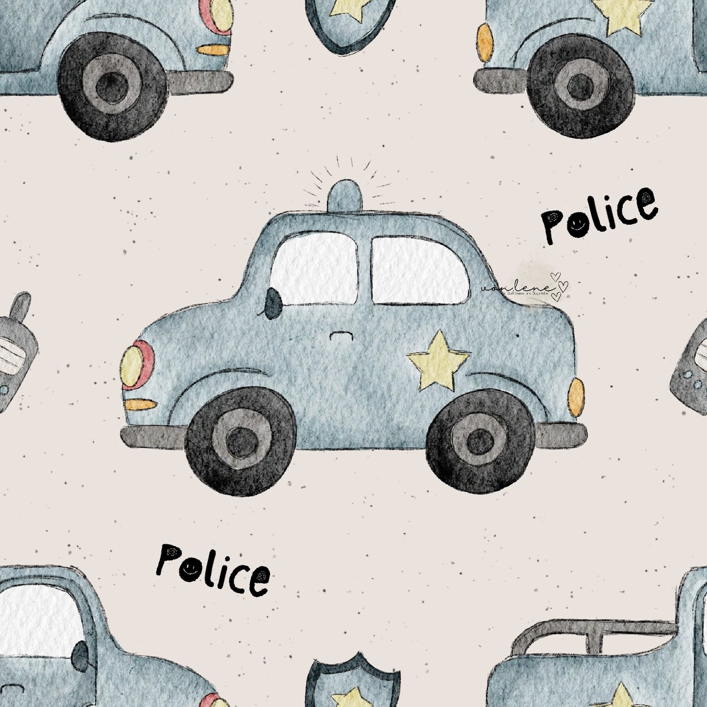 Polizeiauto digitales Design