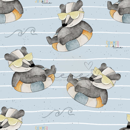 Schwimmdachs Design Digital inkl. PNG Datei