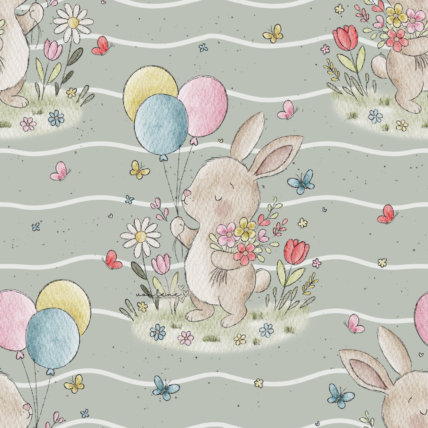 Frühlingshase digitales Design