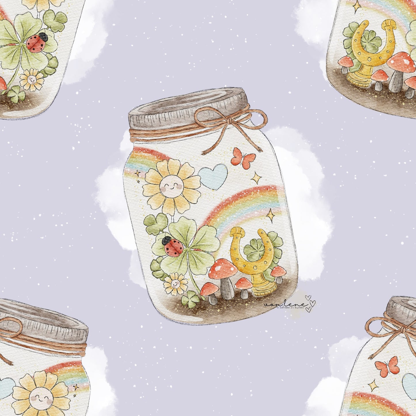 Glück im Glas digitales Design