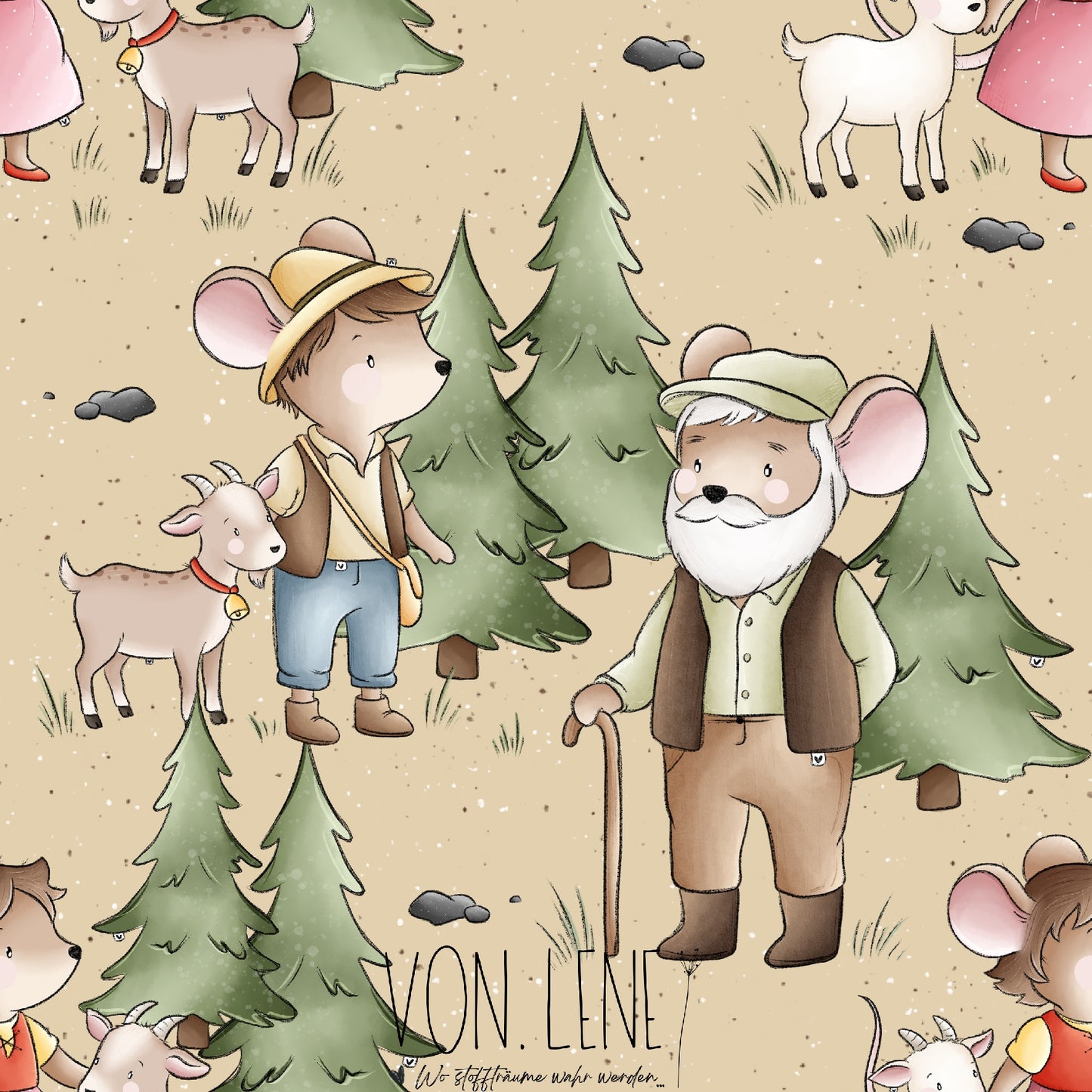 Alpenmäuse digitales Design