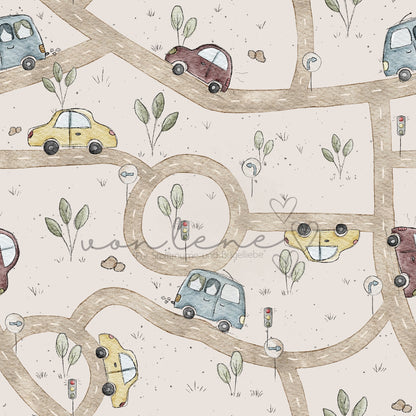 Im Straßenverkehr digitales Design