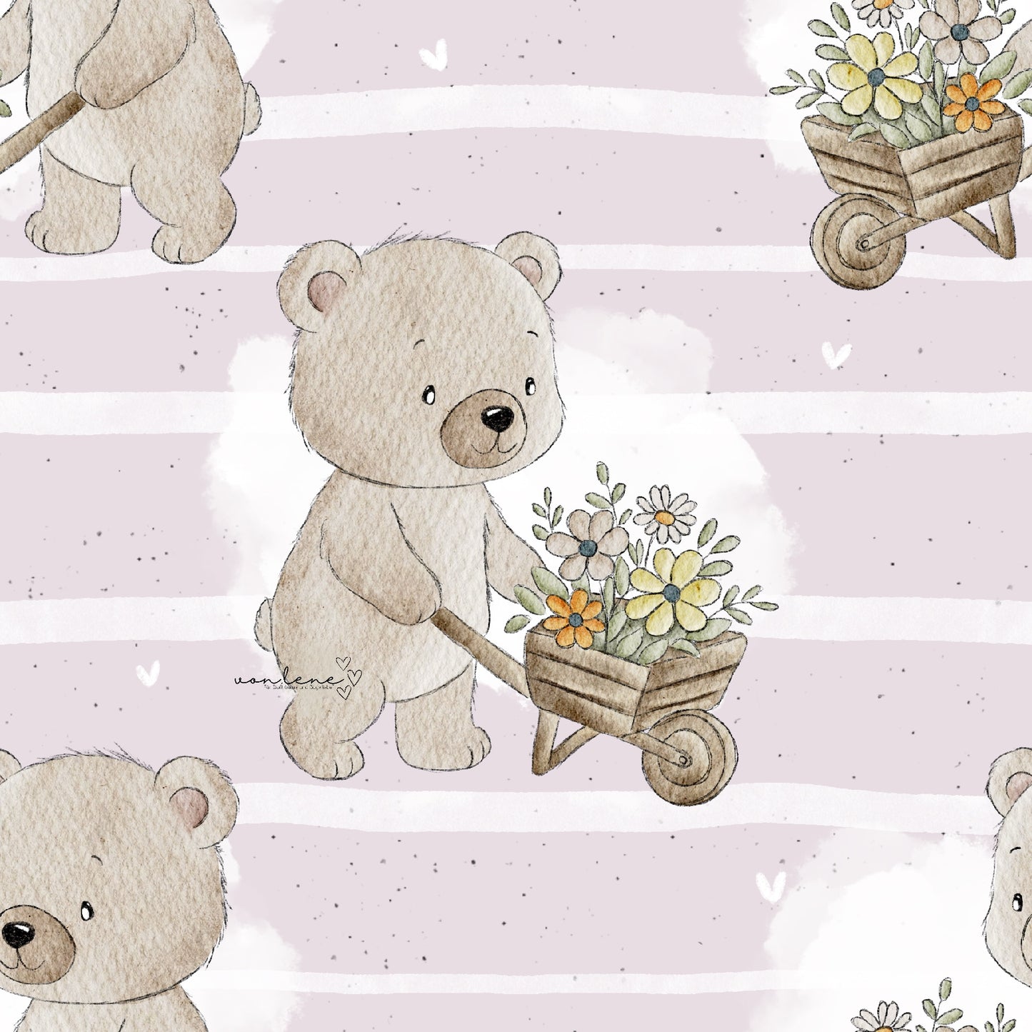 Frühlingsbär digitales Design