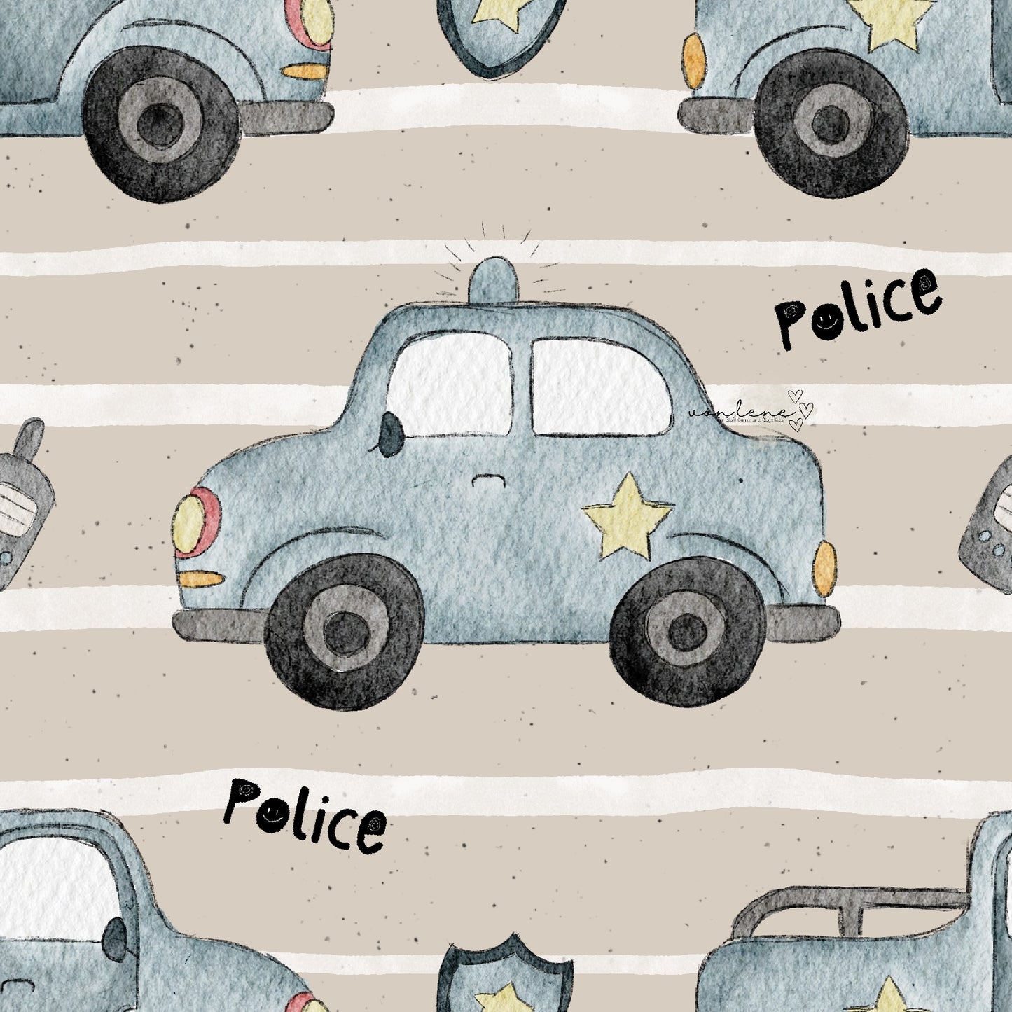 Polizeiauto digitales Design