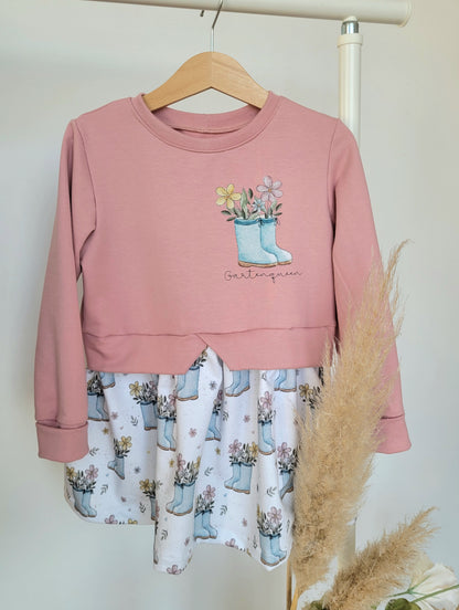 Bio French Terry kleines Gartenglück