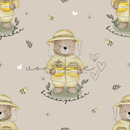 Honigbär Design Digital inkl. PNG Datei (auch ohne Schriftzug möglich)