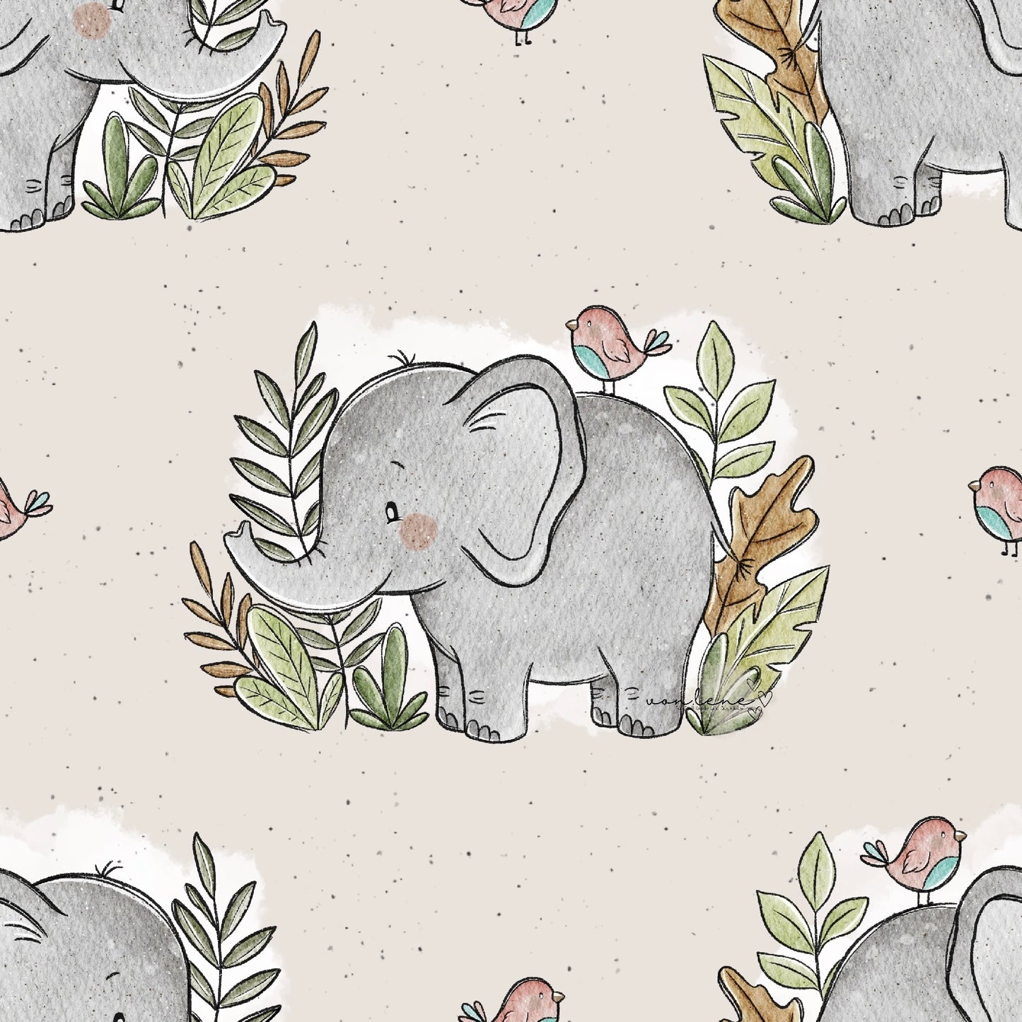Elefant digitales Design