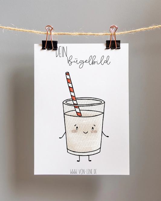 Bügelbild maxi Keksfreunde Milchglas