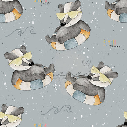 Schwimmdachs Design Digital inkl. PNG Datei