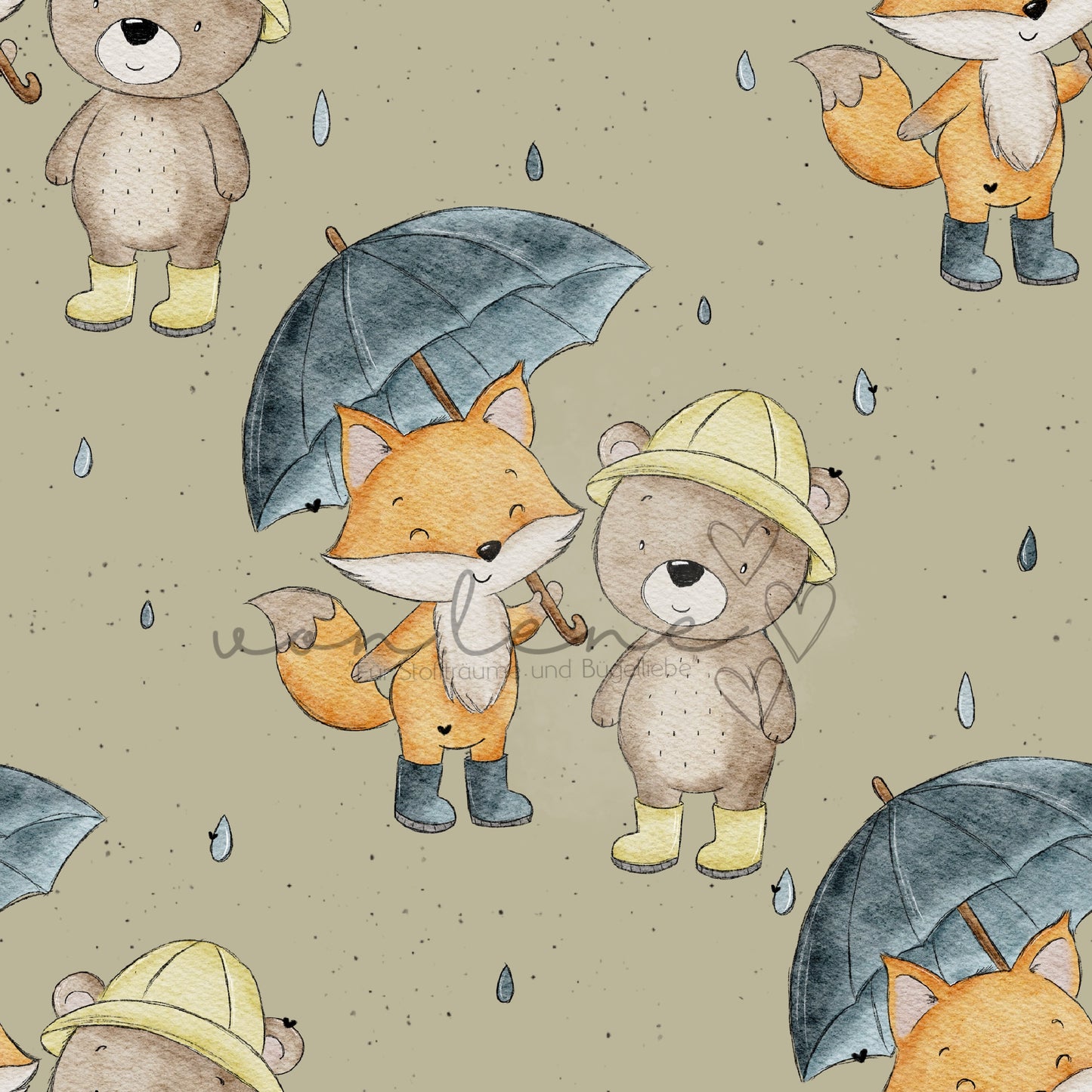 Regenfreunde Design Digital inkl. PNG Datei