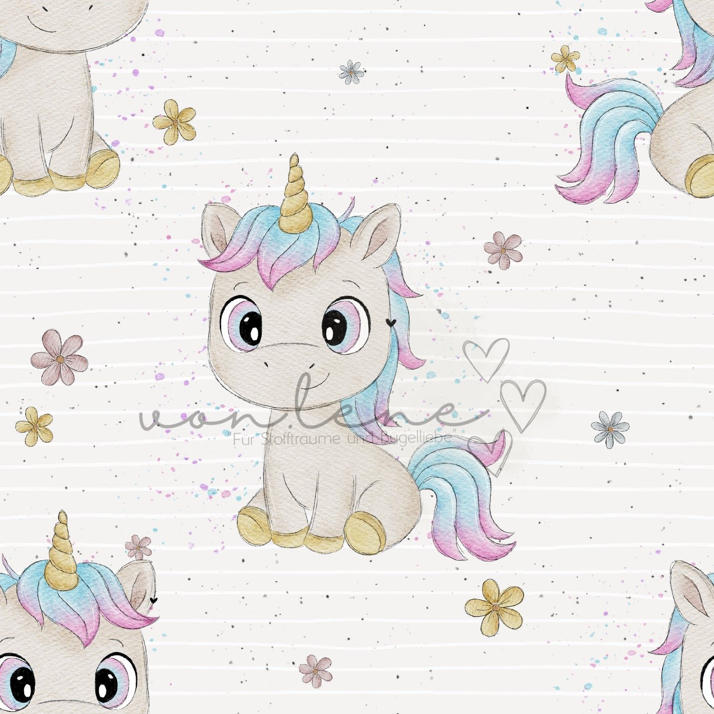 Mina das Einhorn Design Digital inkl. PNG Datei