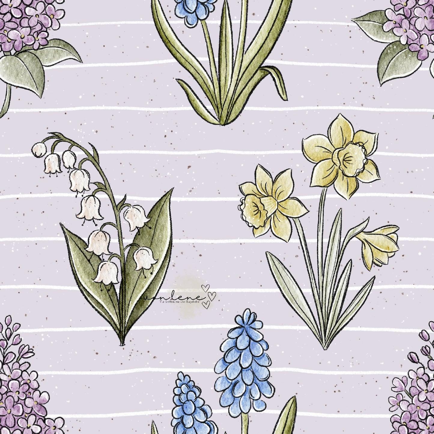 Frühlingsblumen digitales Design