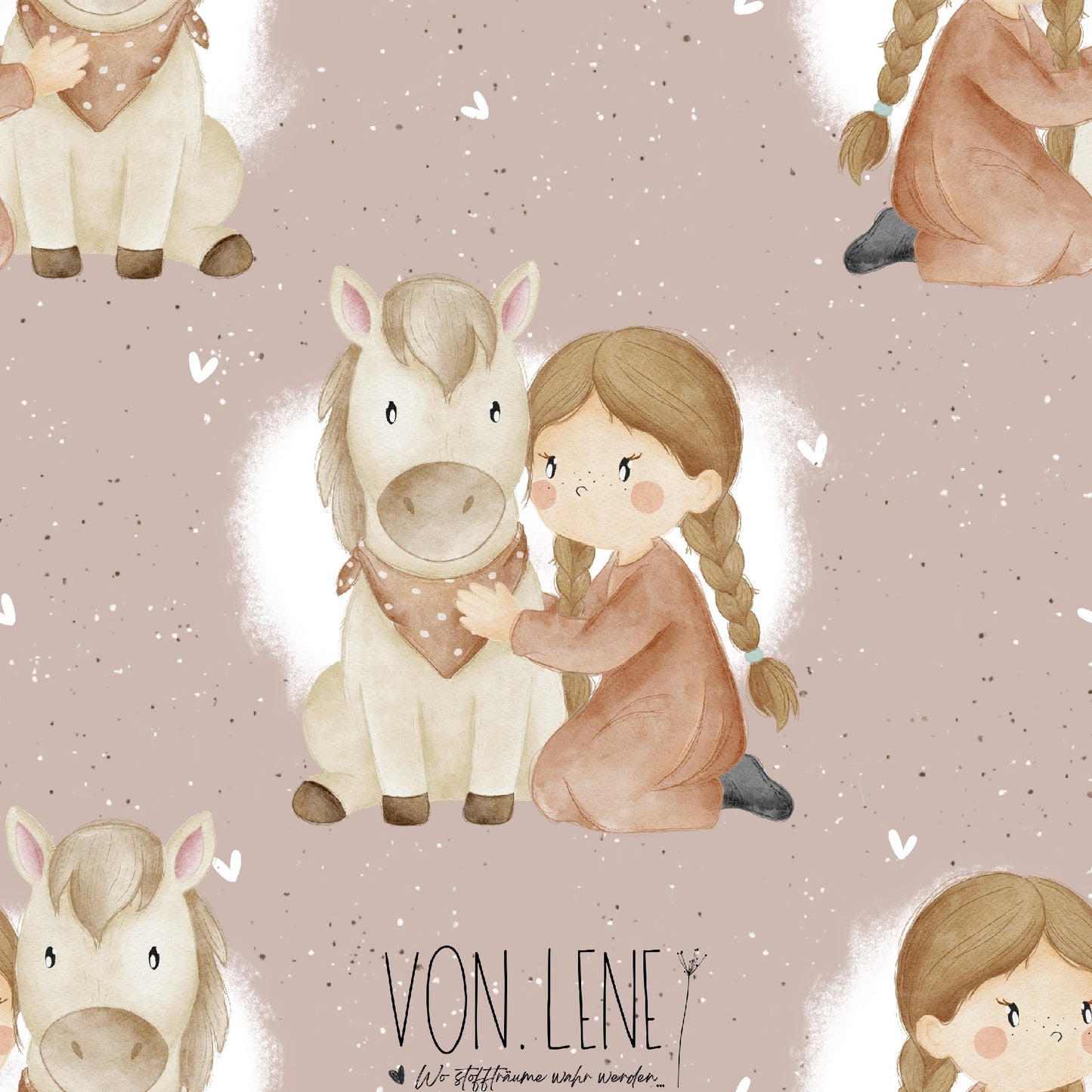 Pferdemädchen digitales Design