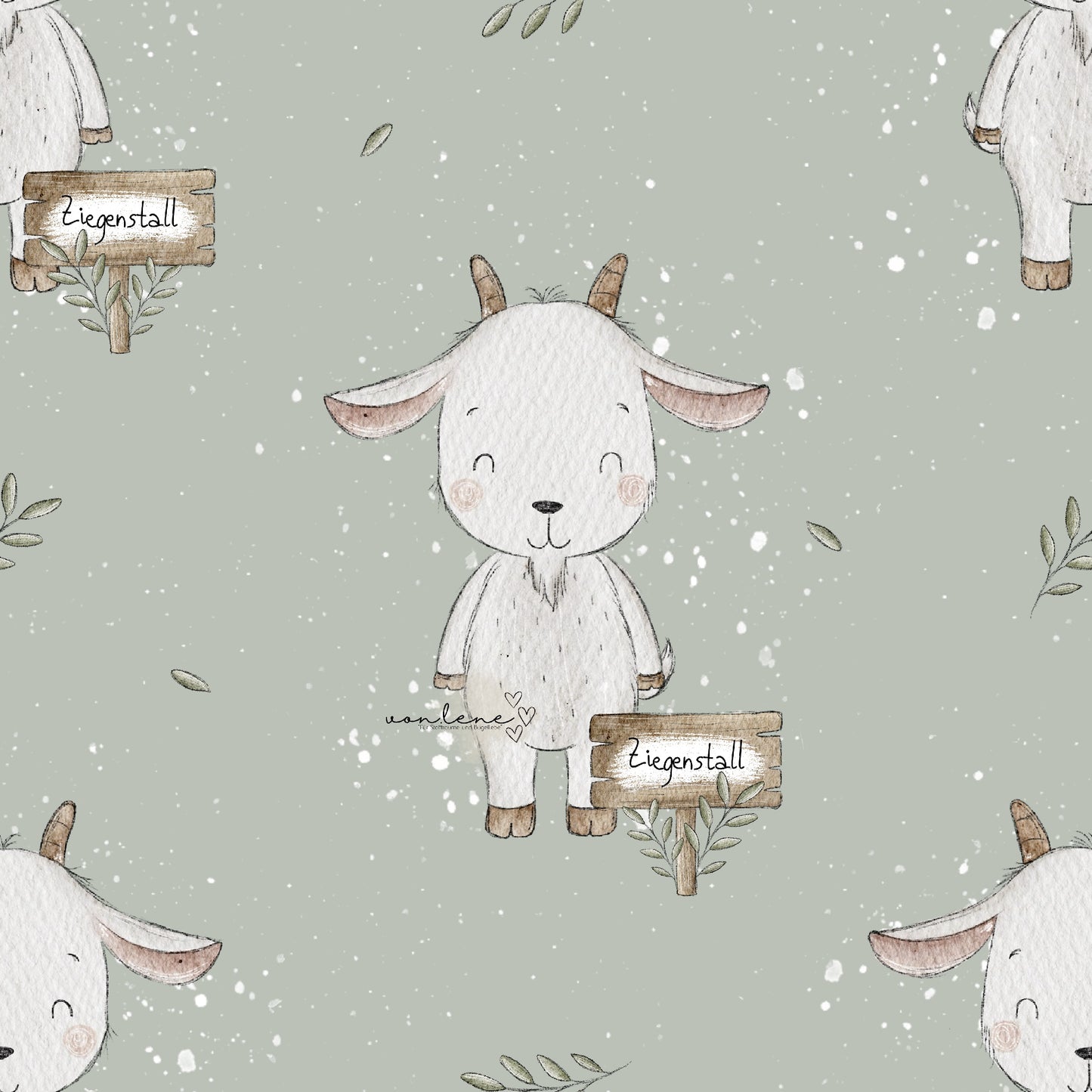 Ziegenstall digitales Design