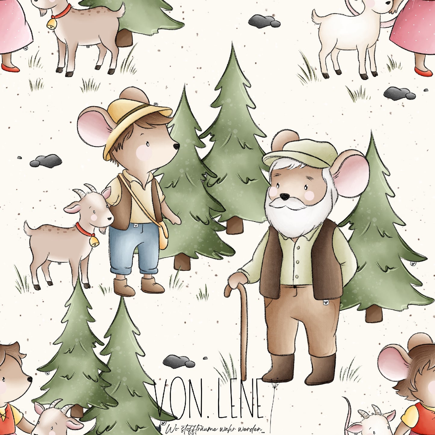 Alpenmäuse digitales Design