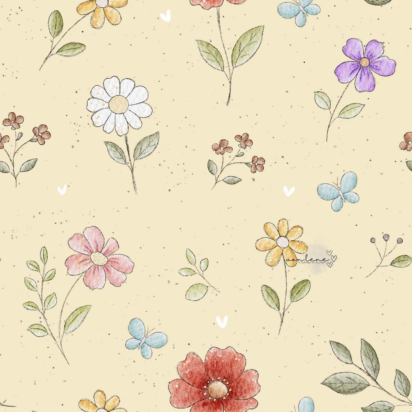 Blumenwiese digitales Design