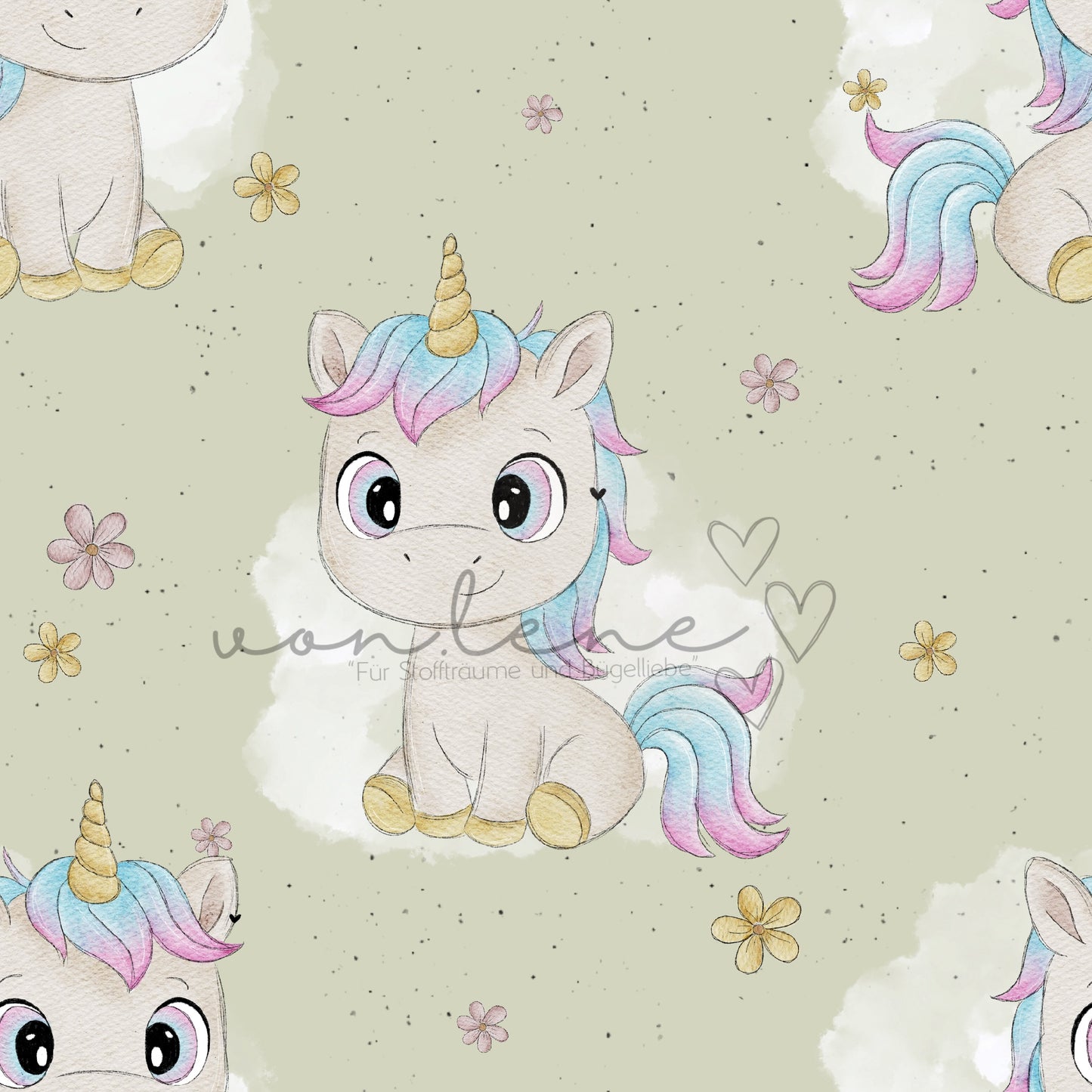 Mina das Einhorn Design Digital inkl. PNG Datei