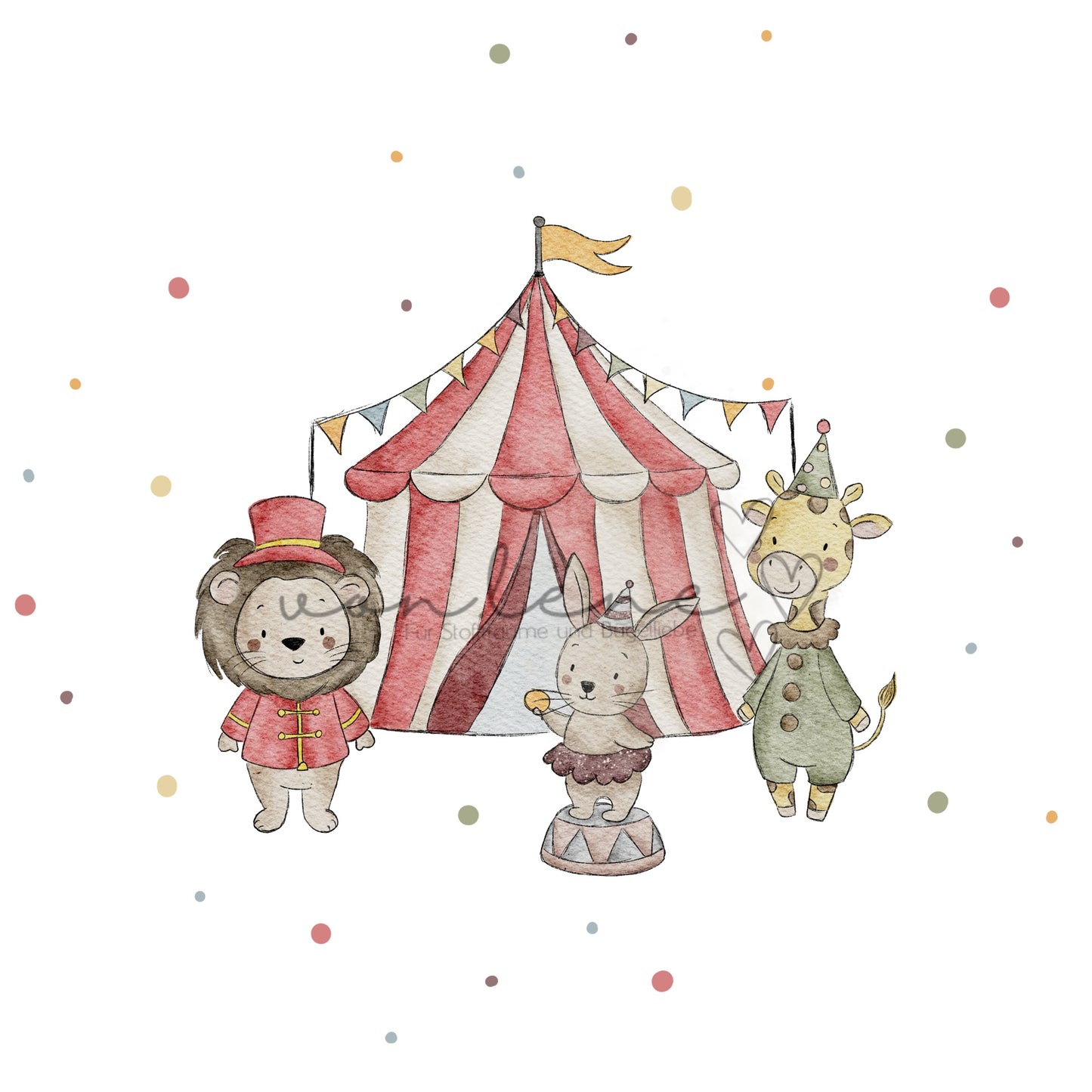 Zirkus Design Digital inkl. PNG Datei