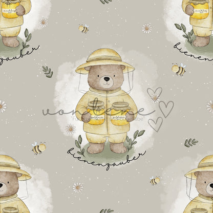 Honigbär Design Digital inkl. PNG Datei (auch ohne Schriftzug möglich)